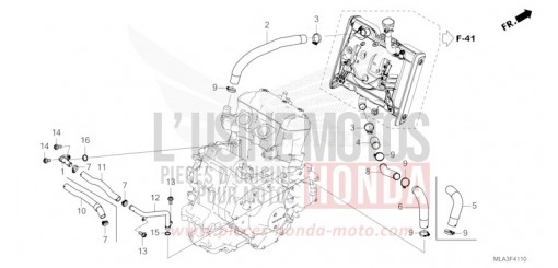 RADIATOR HOSE/WATER PIPE CMX1100DP de 2023